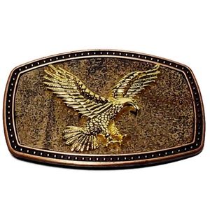 Eagle gold & bronze square buckle.  Only 1 Left!!!